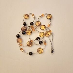 Amber beaded necklace